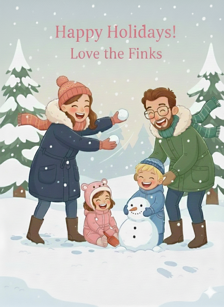 Happy Holidays! Love the Finks